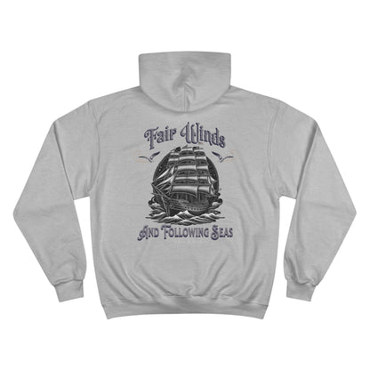 Naval Ship Fair Winds Premium Champion Hoodie Unisex