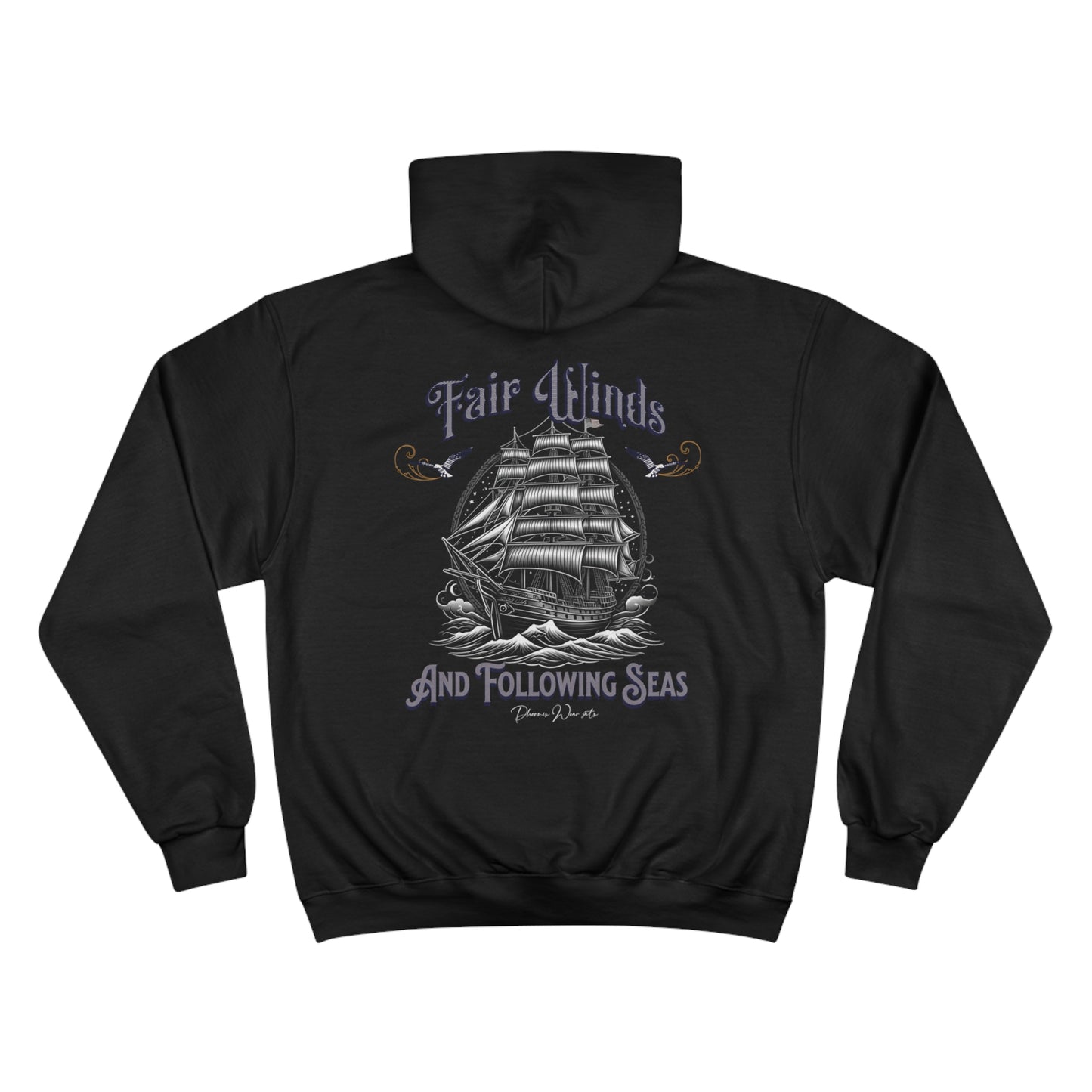 Naval Ship Fair Winds Premium Champion Hoodie Unisex